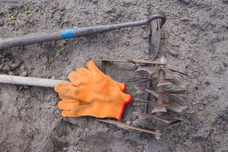 a set of tools for agricultureの写真素材