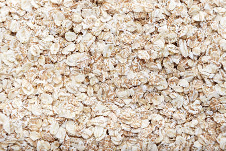 Oatmeal texture background. Space for text. top viewの写真素材