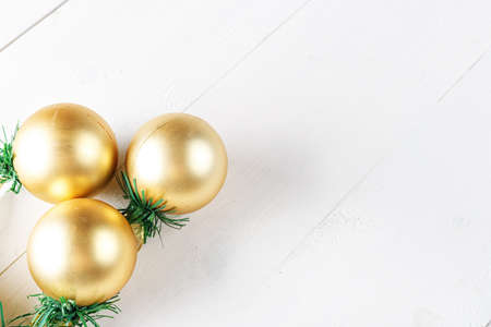 Christmas toys background for a Christmas card, Christmas wallpapers, white backgroundの写真素材