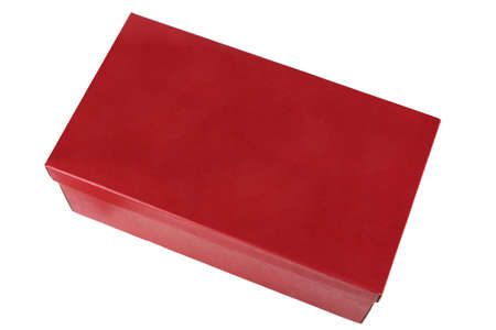 shoe box without text on white background isolated.