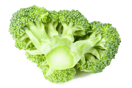 Broccoli isolated on white background. fresh vegetableの写真素材