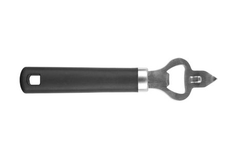 Beer bottle opener isolated on white background. File contains clipping path. Full depth of field.の写真素材