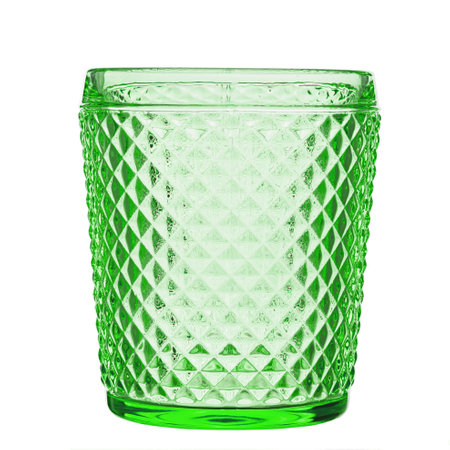 Empty glass for drinking water, juices, milk and various drinks. File contains clipping path.の写真素材