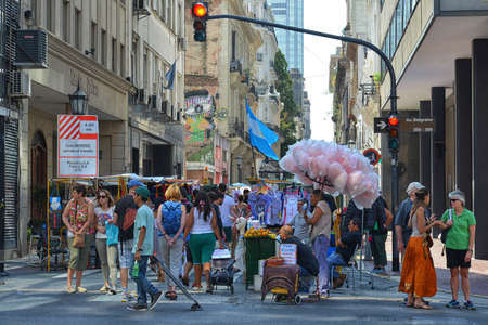 Sunday morning in Buenos Aires, San Telmo.のeditorial素材