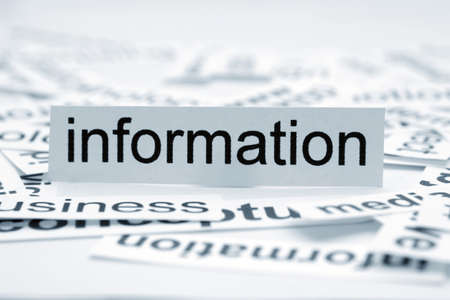 Information word cloudの写真素材