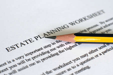 Estate plan sheetのeditorial素材