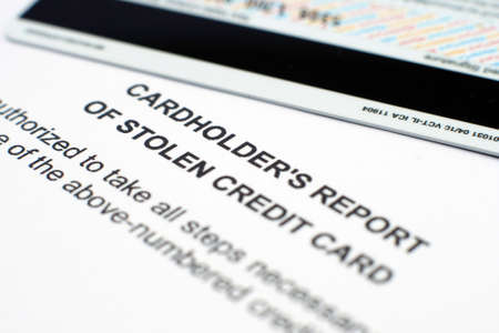Report of lost credit card
