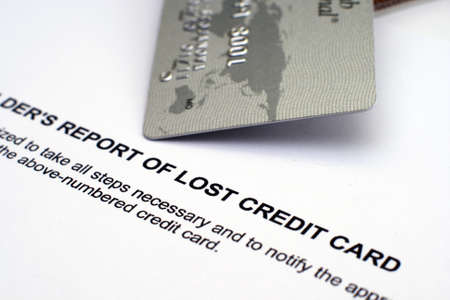 Report of lost credit card