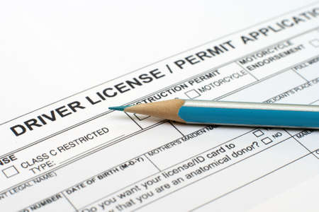 Driver license application のeditorial素材