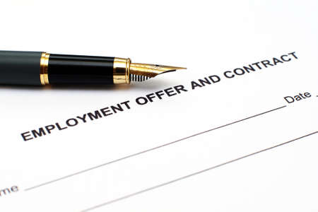 Employment contractのeditorial素材