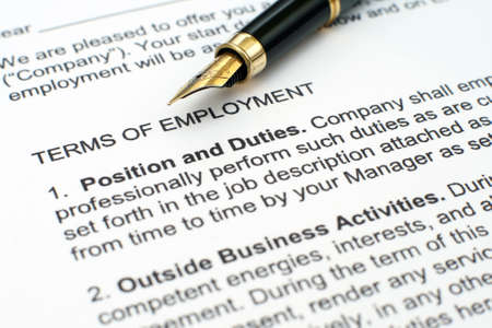 Employment contractのeditorial素材