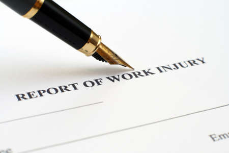 Report of work injuryのeditorial素材