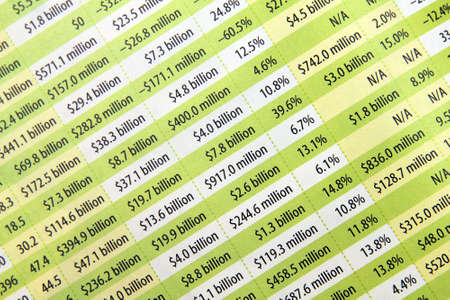 Financial reportのeditorial素材
