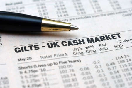 Stock market reportのeditorial素材