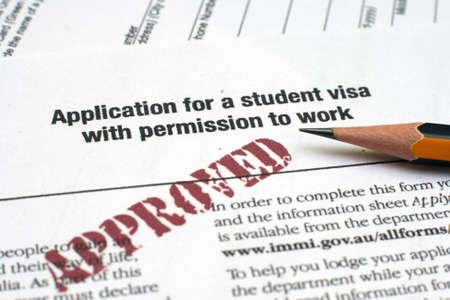 Application for student visaのeditorial素材