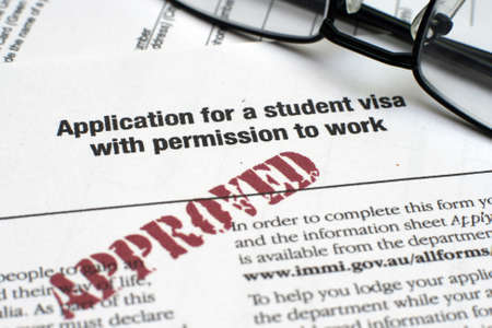 Application for student visaのeditorial素材