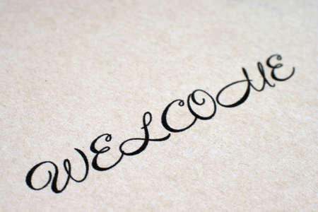 Welcomeのeditorial素材