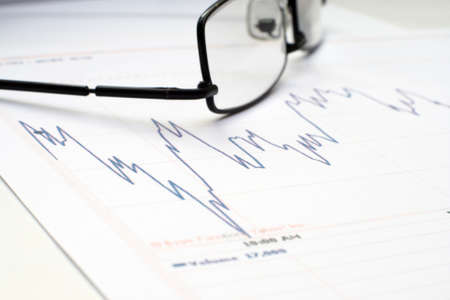 Stock market graphのeditorial素材