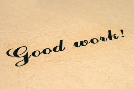 Good workのeditorial素材