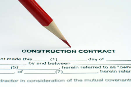 Construction contractのeditorial素材