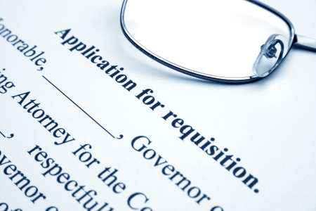 Application for requisitionのeditorial素材
