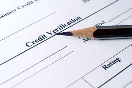 Credit formの写真素材