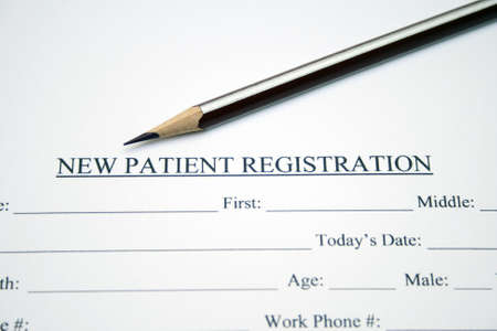 Patient registration formの写真素材