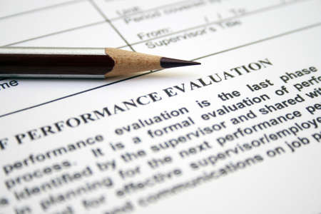 Performance evaluation formの写真素材