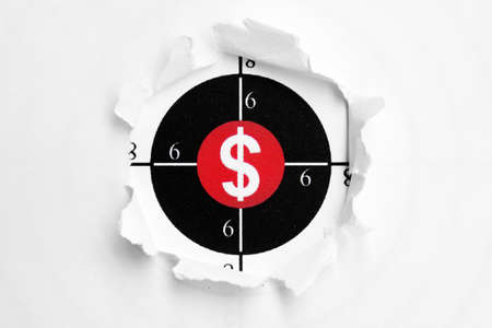 Dollar targetの写真素材