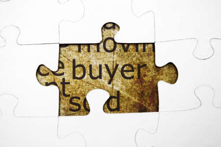 Buyer puzzle conceptの写真素材