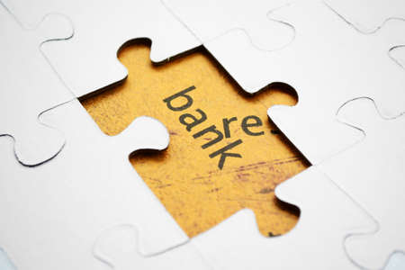Bank puzzleの写真素材