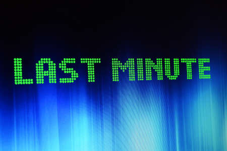 Last minuteの写真素材