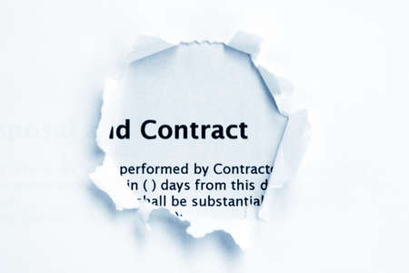 Contract paper hole