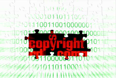 Copyright puzzle concept