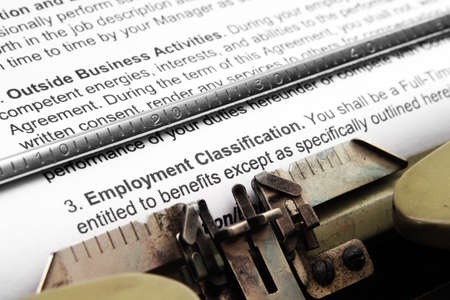 Employment formの写真素材