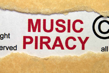 Music piracyの写真素材