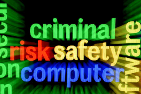 Criminal safety computerの写真素材