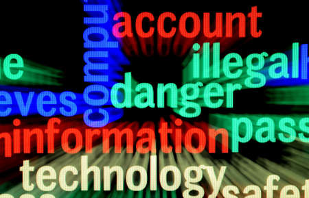 Illegal danger informationの写真素材