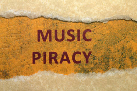 Music piracyの写真素材