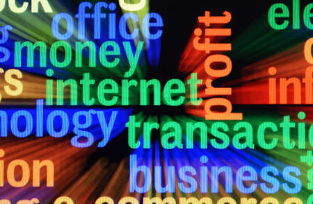 Money internet transactionの写真素材