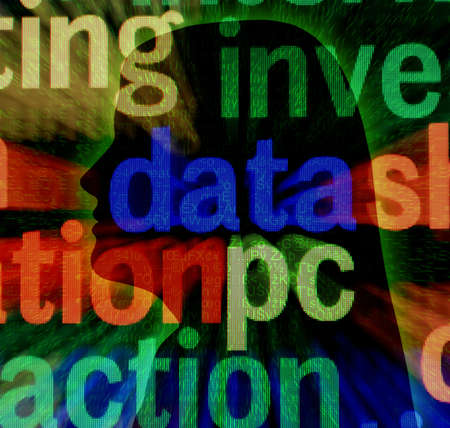 Data pc conceptの写真素材