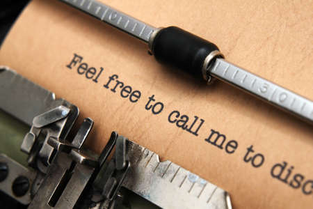 Feel free to call meの写真素材