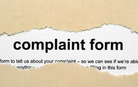 Complaint formの写真素材