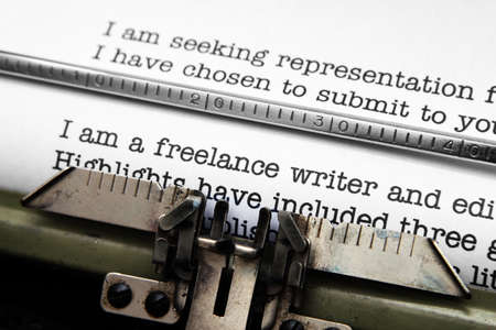 Freelance writer letterの写真素材