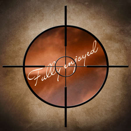 Fully enjoyed targetの写真素材