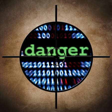 Web danger targetの写真素材