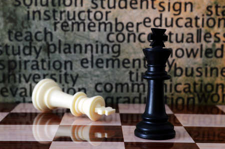 Chess and learn concept