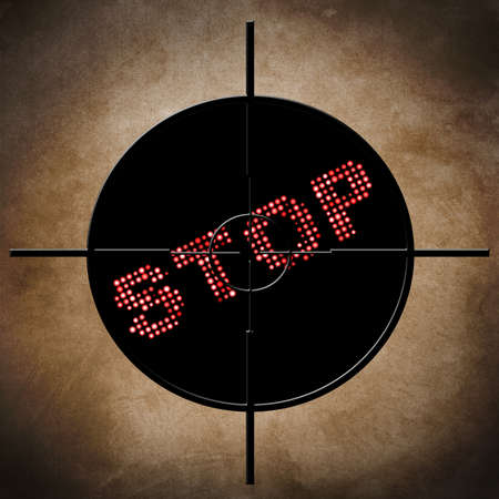 Stop target conceptの写真素材