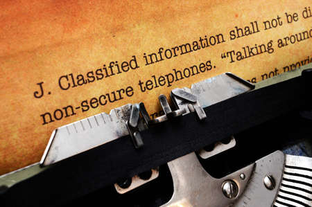 Classified documentの写真素材