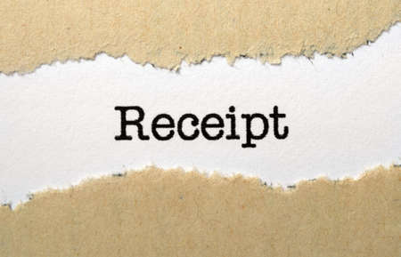 Receiptの写真素材